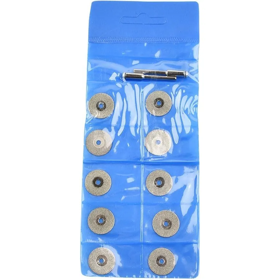 10 Pack 18mm Emery Cutting Discs with 3mm Shank