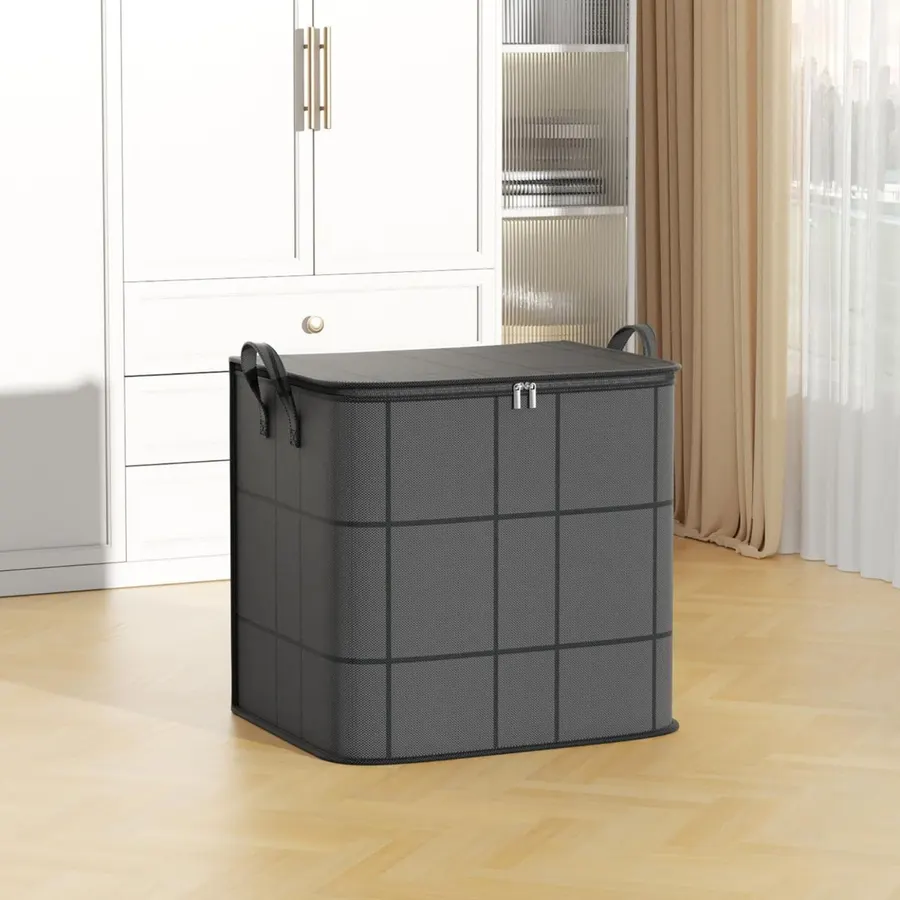 100L Large Storage Bags,Extra Large Capacity Storage Bags with Reinforced Handles & Zippers,Foldable Comforter and Bedding Organizer,Durable Blanket Clothes Organization and Storaged Containers