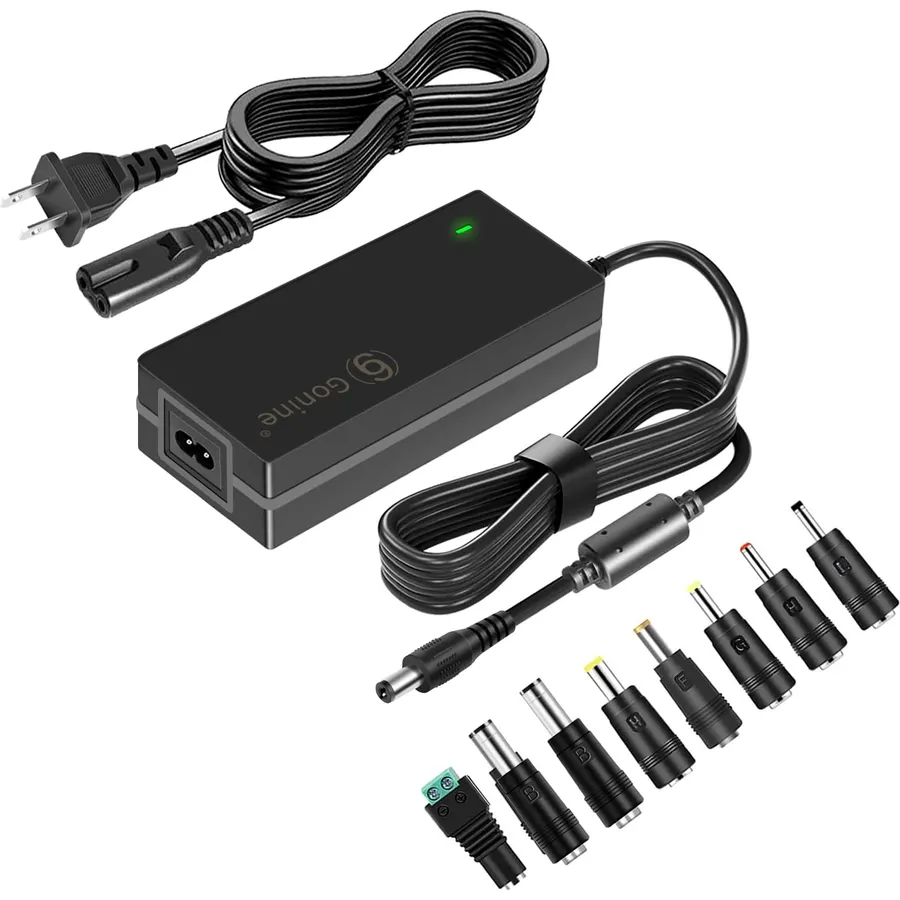 12V 5A Power Supply, AC 100-240V 50-60Hz Adapter with 8 Tips, fit for 12Volt 5A 4A 3A Sceptre Aoc LCD Monitor, for CCTV Camera Security System.