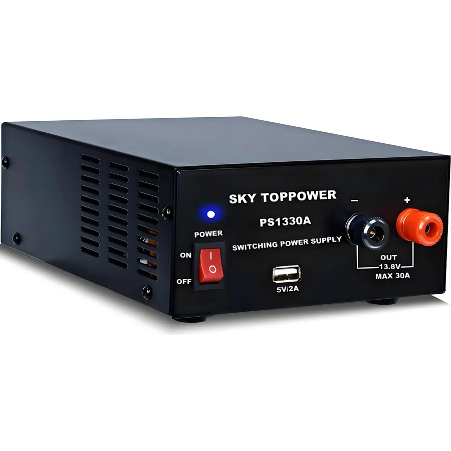 13.8V 30A DC Power Supply for Ham Radio,5V 2A USB Interface