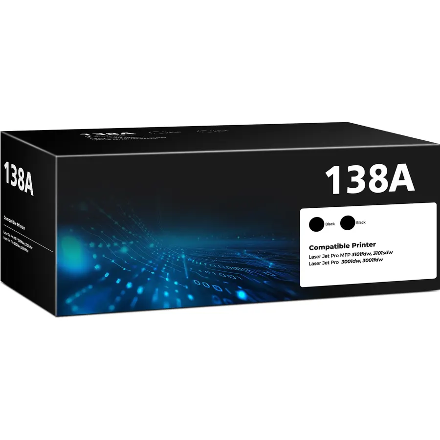 138A Black Toner Cartridge MFP 3101fdw W1380A Compatible for HP 138A 138X