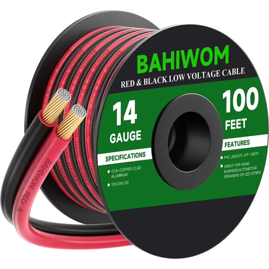 14 Gauge Wire 100FT 12V/24V DC Low Voltage Electrical Wire