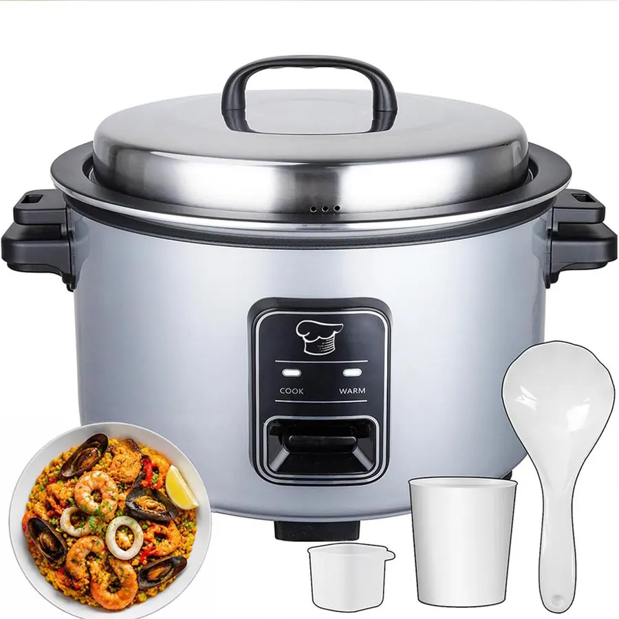 15L Commercial Rice Cooker Large Electric Rice Cooker 84 Cups Cooked Electric Rice Cooker for Restaurants | 24H Keep Warm | Non-Stick Pot | 1350W Fast Cooking Food Warmer | One Touch Operation