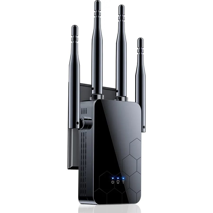2026 WiFi Extender Internet Booster, 10000 Sq.ft Long Range Repeater Wireless Routers Amplifier, Mesh Wi-Fi 80% Faster | Broader Than Ever, Support More Network Devices at Home, 1-Tap Setup