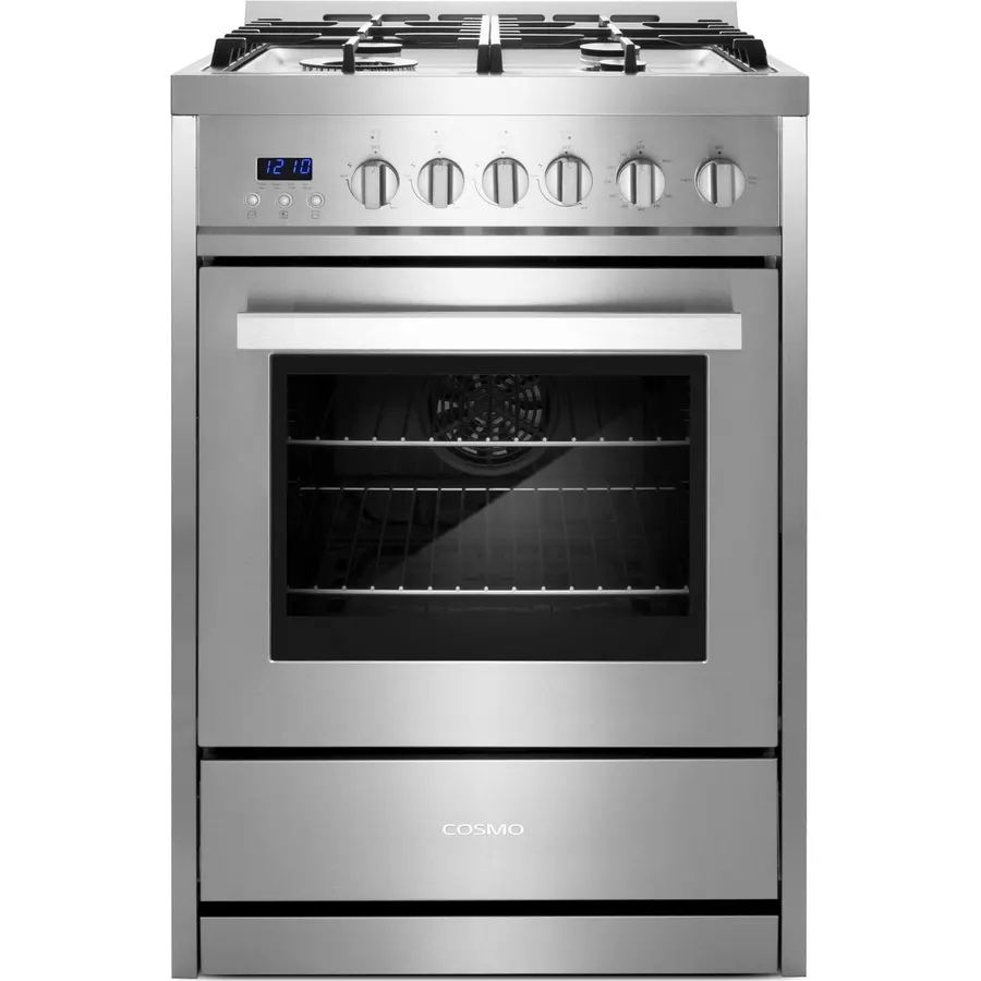 24 in. Haven Coll 3.7 cu ft 4 Burner Gas Range, Convection, Stainless Steel