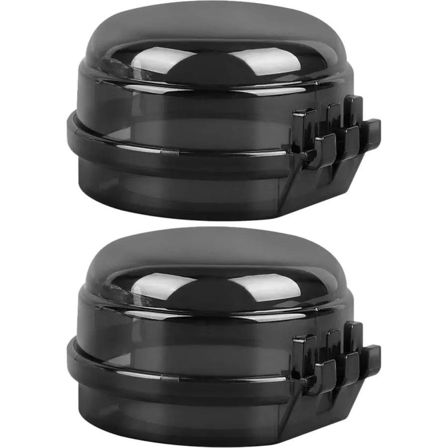 2pcs Childproof Gas Stove Knob Covers, Heat Resistant Safety Caps