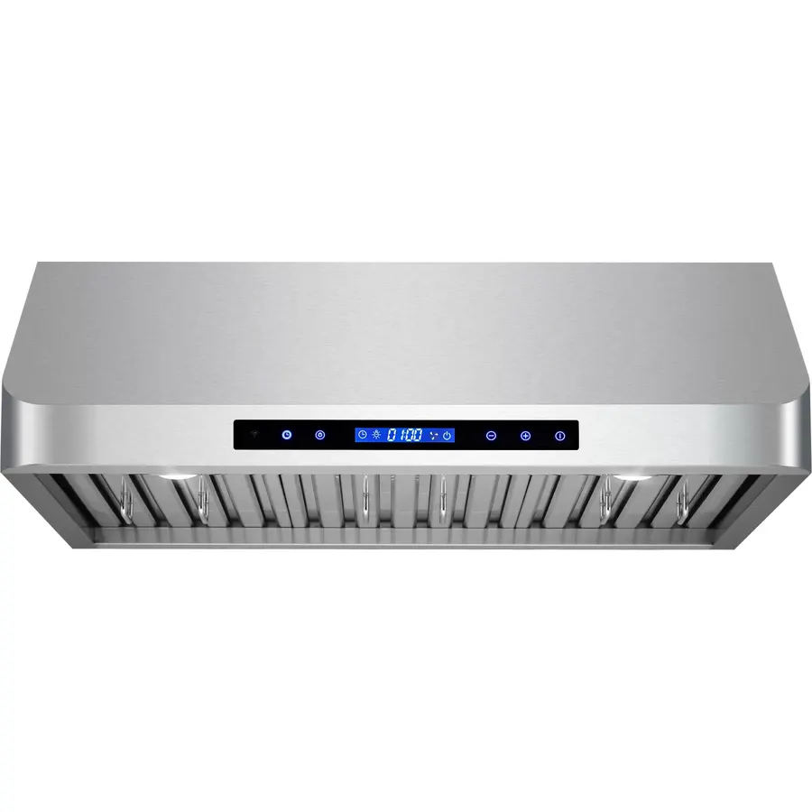 IKTCH 30 Inch Under Cabinet Range Hood with 900-CFM, 4 Speed Gesture Sensing&Touch Control Panel, Stainless Steel Kitchen Vent with 2 Pcs Baffle Filters(IKC01-30)