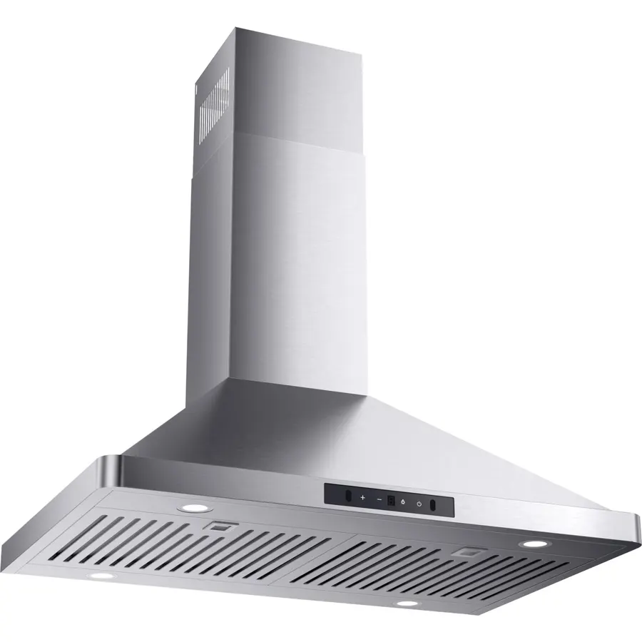 30inch Wall Mount Range Hood, 900CFM Stainless Steel Kitchen Hood