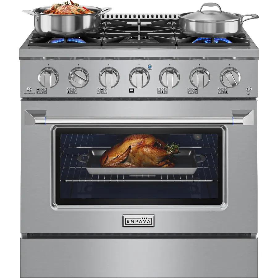 36" Professional Gas Range for Serious Home Cooking, ETL Certified
