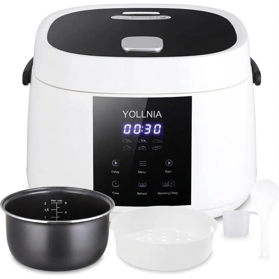 3L Rice Cooker 12 cups (Cooked),Mini Digital Rice Cooker