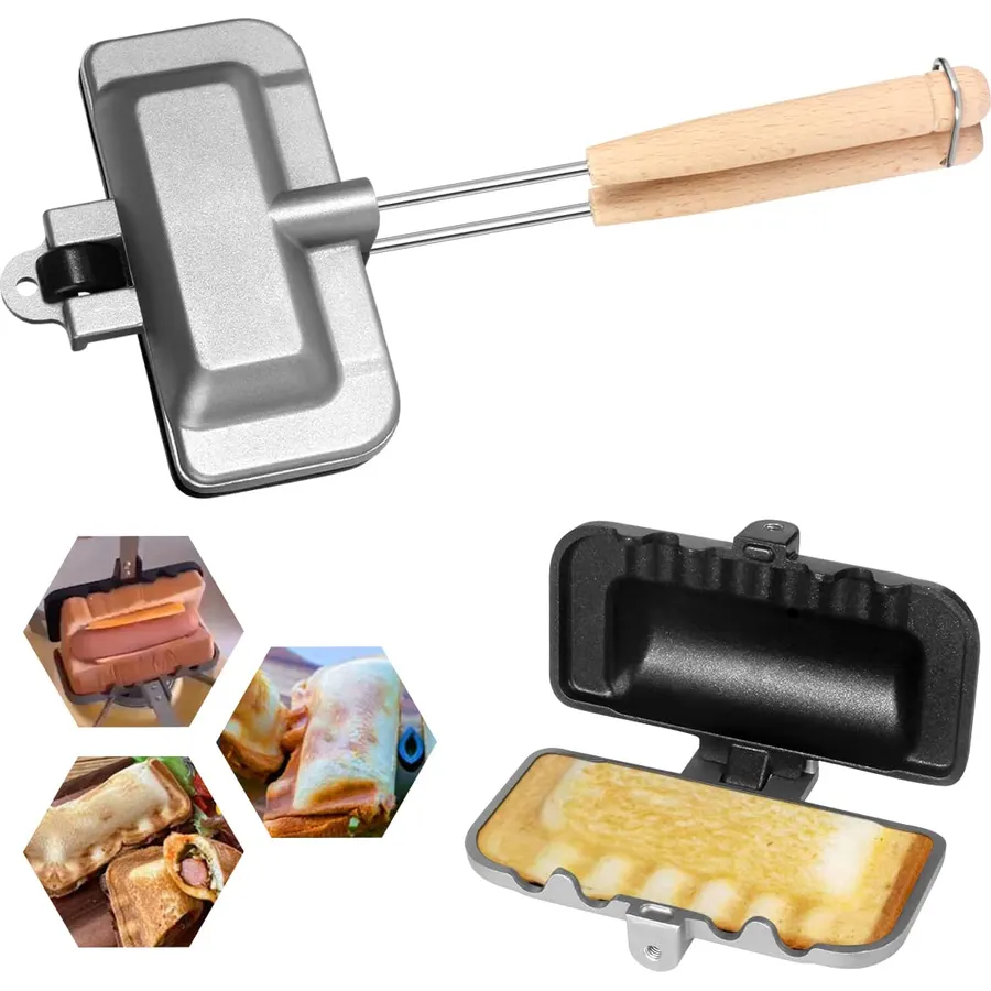 4w1h Sandwich Maker – Stove Top Hot Dog & Panini Press
