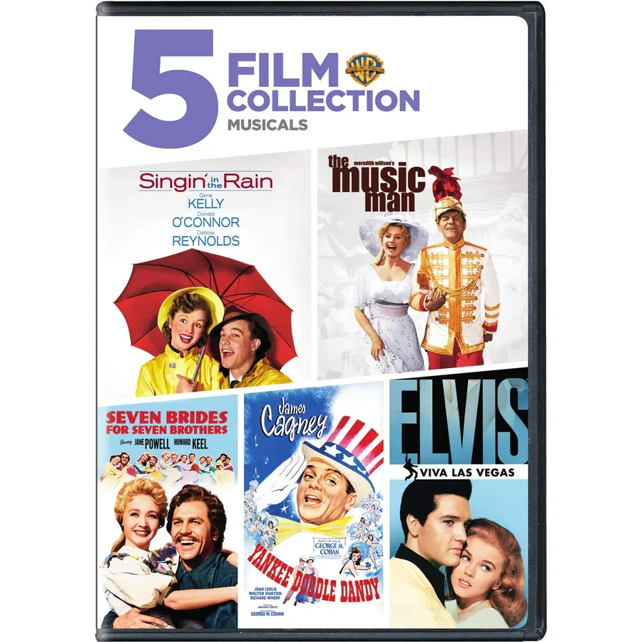 5 Film Collection: Musicals (Singin' in the Rain / The Music Man / Seven Brides For Seven Brothers / Yankee Doodle Dandy / Elvis-Viva Las Vegas)