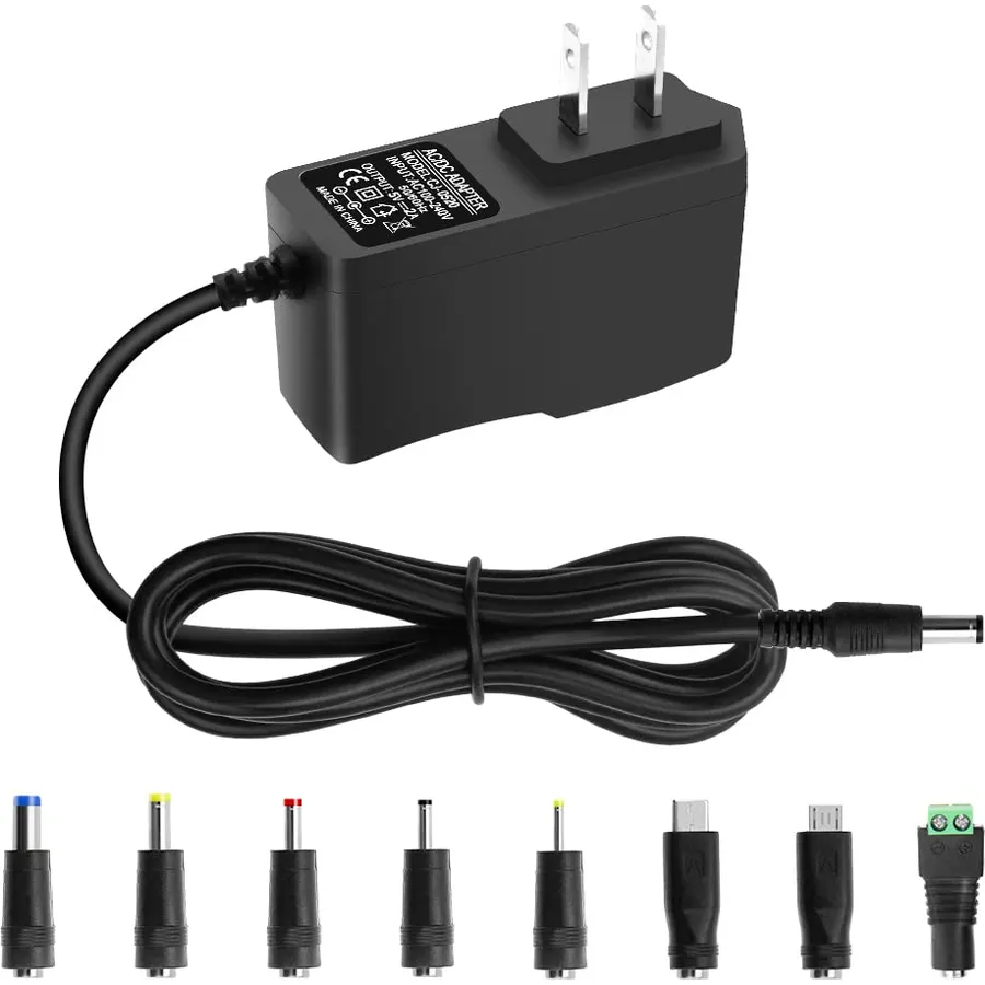 5V 2A 10W DC Power Supply Adapter AC/DC Wall Plug Charger AC 100V-240V to D C 5 Volt 2Amp 1A 1.5A Replacement Power Cord USB Type C for Security Camera Baby Monitor Scanner TV Box Raspberry