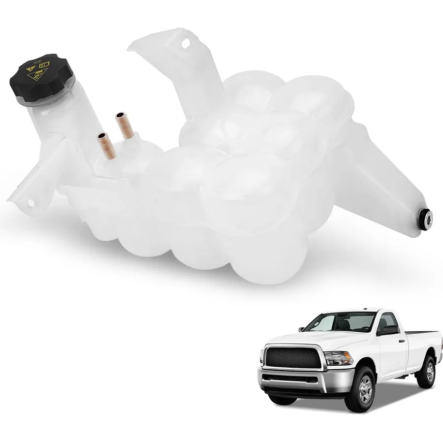 603-839 Coolant Reservoir Tank with Sensor & Cap Compatible with 2013-2018 Ram 2500 3500 4500 5500 L6 6.7L Engine Replaces# 68166475AC 68096261AA 68166475AB