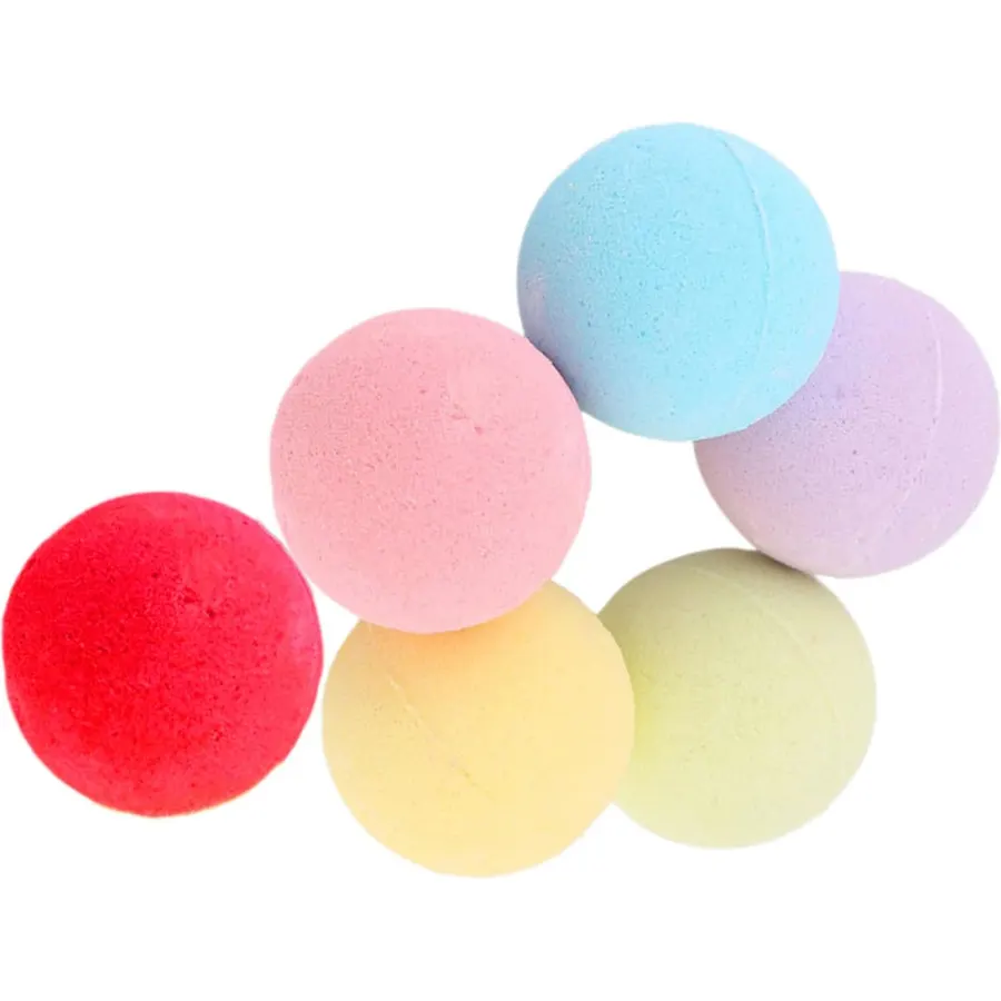 6pcs Bubble Bath Salt Balls for Relaxing Soak, Travel Set