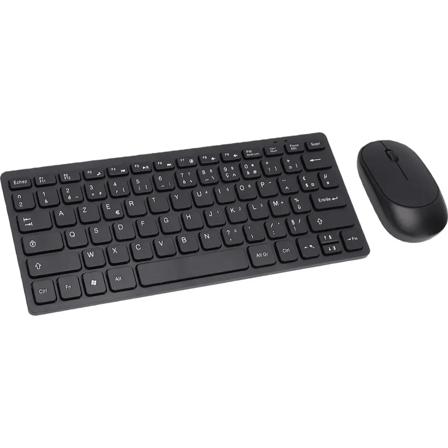 78 Key Wireless French Keyboard and Mouse Combo for PC Laptop