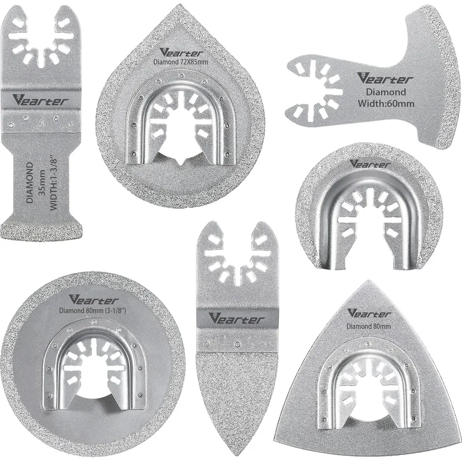 4PCS Diamond Oscillating Tool Blade Kit, for Grit Grout Removal