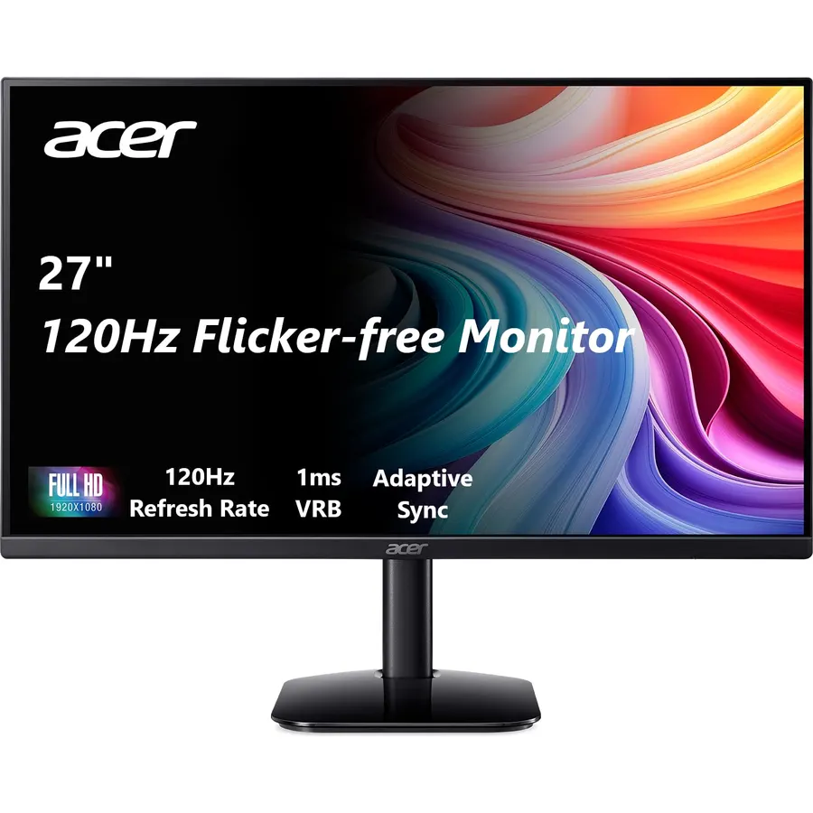 Acer 27in FHD 1920x1080 IPS 144Hz Gaming Office Monitor KB272 P6bi