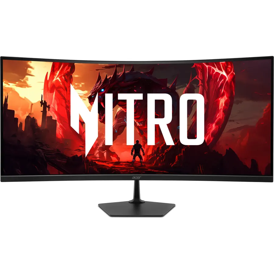 Acer Nitro 34in WQHD 3440x1440 Curved 200Hz Gaming Monitor EDA340CUR X0biip