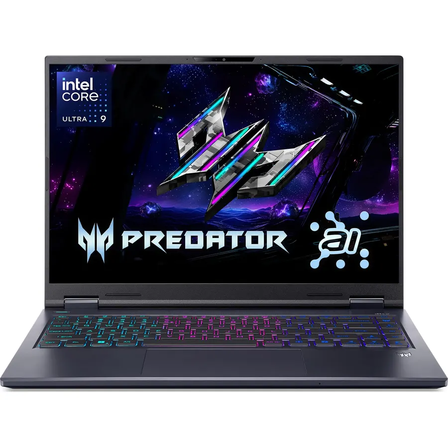 Acer Predator Helios Neo 14 AI Gaming Laptop | Intel Core Ultra 7 Processor 255H | NVIDIA GeForce RTX 5060 (572 AI Tops) | 14.5" WQXGA 165Hz G-SYNC Matte Display | 16GB RAM | 1TB SSD | PHN14-71-760T