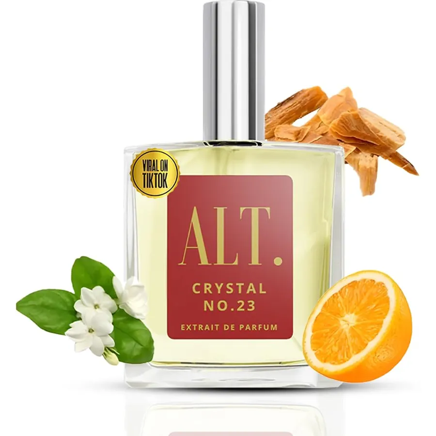 ALT. FRAGRANCES Crystal No. 23 – Inspired by Bac. Roug. 540, Unisex Perfume, Extrait de Parfum, Long Lasting Perfume for Men & Women with Jasmine, Amberwood & Cedar Notes, 60ml
