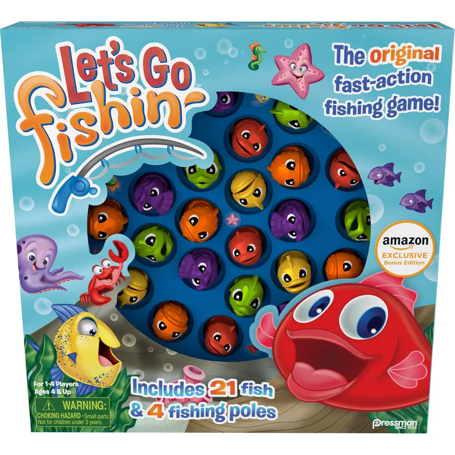 Amazon Exclusive Bonus Edition Let's Go Fishin' with Lucky Ducks MAM Card Game | 1-4 Players, Ages 4+