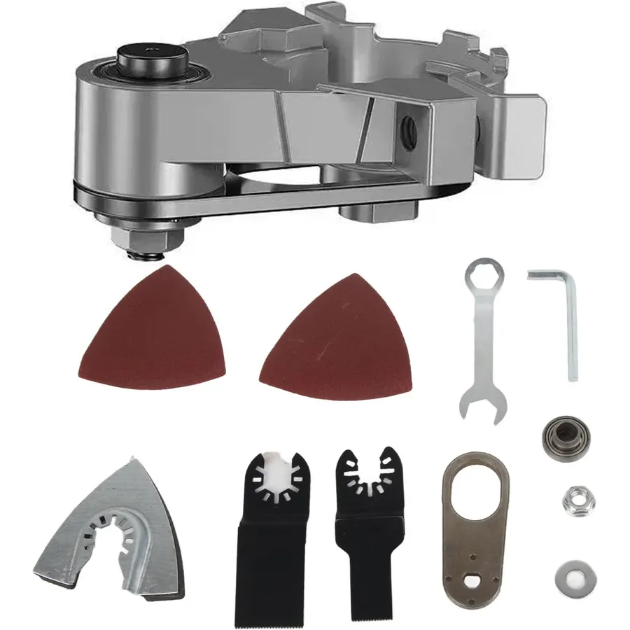 Angle Grinder Converter Tungsten Steel Multifunctional Oscillating Tool Adapter Kit for Cutting Grinding Polishing,Angle Grinder Polishing Oscillating Multi Tool Accessories Kit