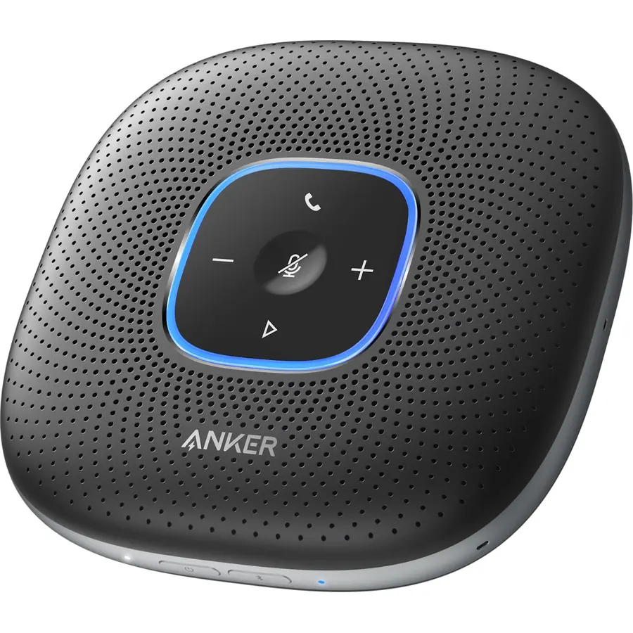 Anker PowerConf Speakerphone, Zoom Certified Conference Speaker with 6 Mics