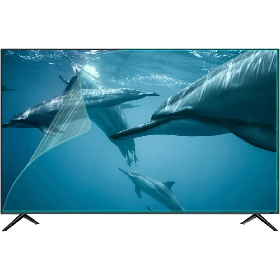 Anti-Scratch Pet Tv Screen Protector Anti Glare and Blue Light Filter Film Fits LCD, 4K OLED QLED HDTV Displays - 42In