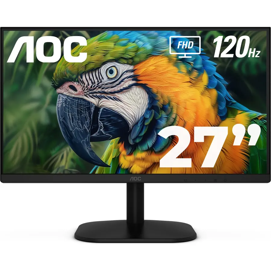 AOC 27 Inch Computer Monitor FHD 120Hz Fast IPS HDR, 27B35H3