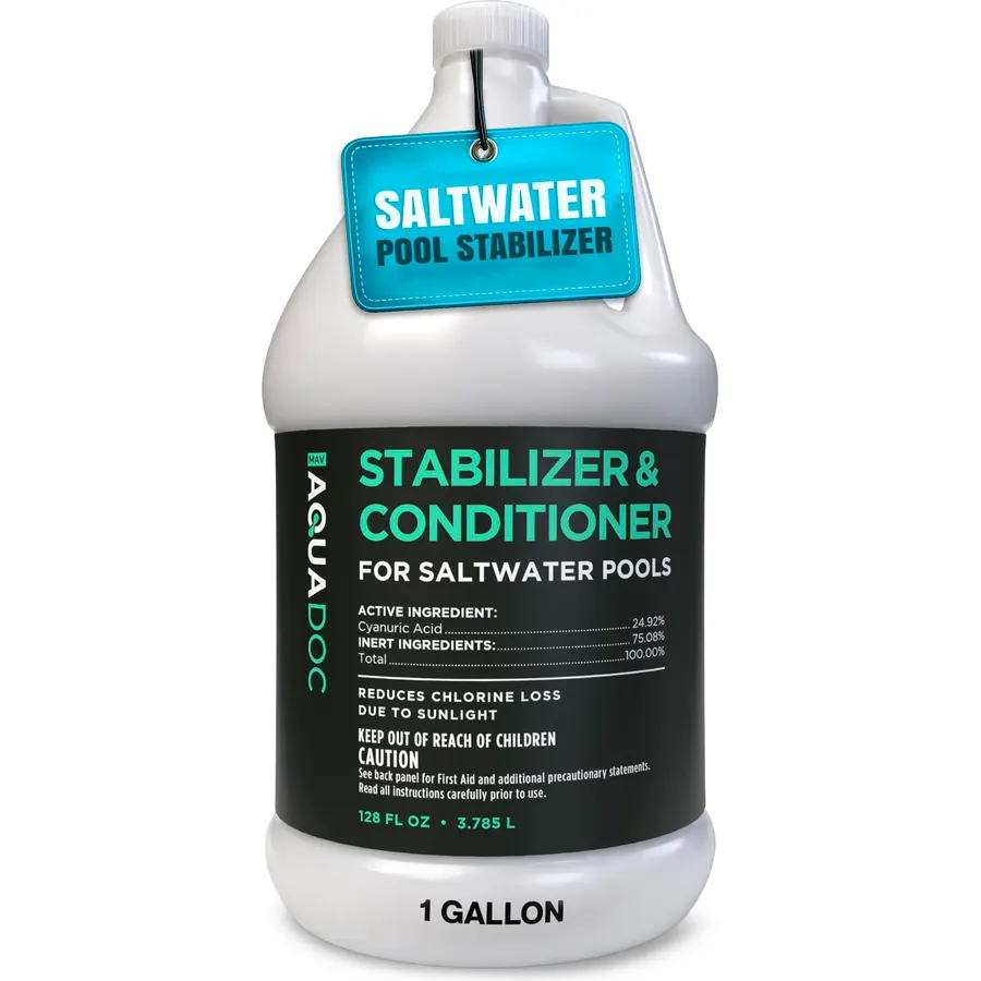 AquaDoc Saltwater Pool Stabilizer and Conditioner Liquid - 128 oz