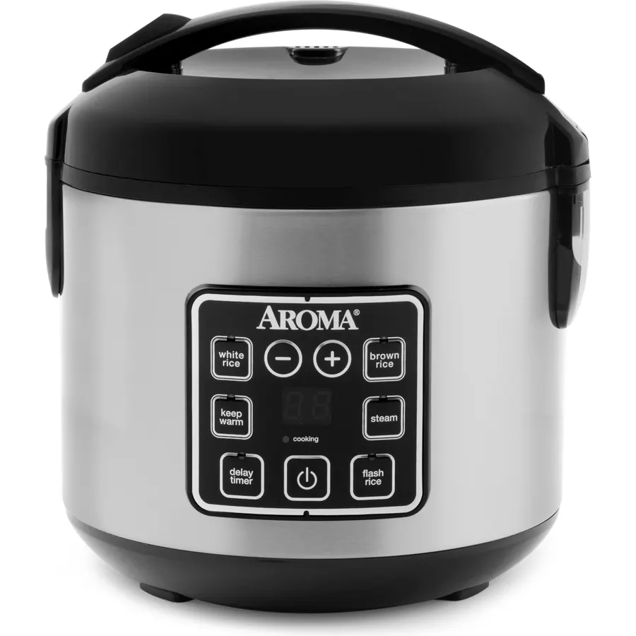 AROMA Digital Rice Cooker, 4-Cup (Uncooked) / 8-Cup (Cooked), 2 Qt, Steamer, Multicooker, Slow Cooker