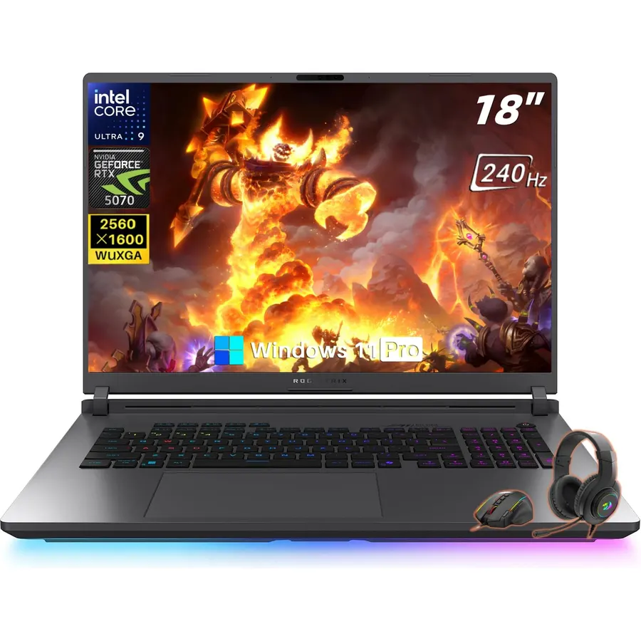 ASUS ROG Strix G18 Gaming Laptop 2026 RTX 5070, Intel 24-Core Ultra 9 275HX