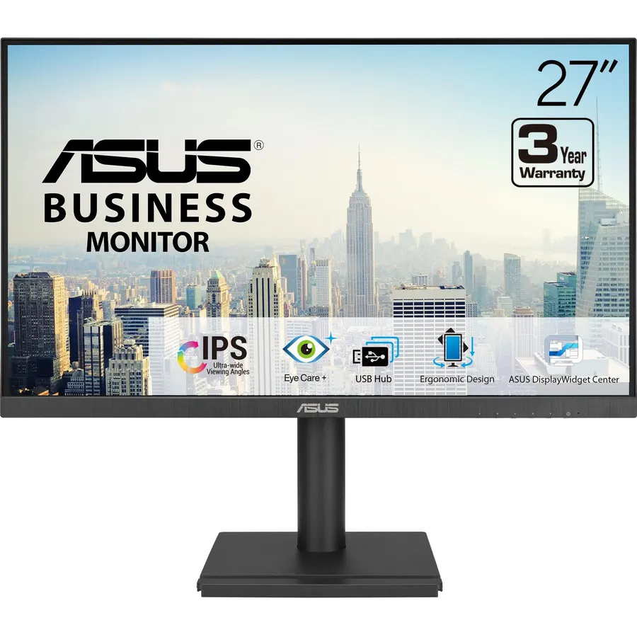 ASUS VA27DQFS 27 Inch 1080P Computer Monitor, USB Docking, TAA Compliant