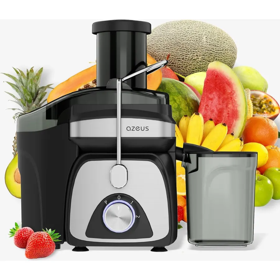 AZEUS Juicer Extractor with Titanium Blades,Easy Clean Juice Maker for Home