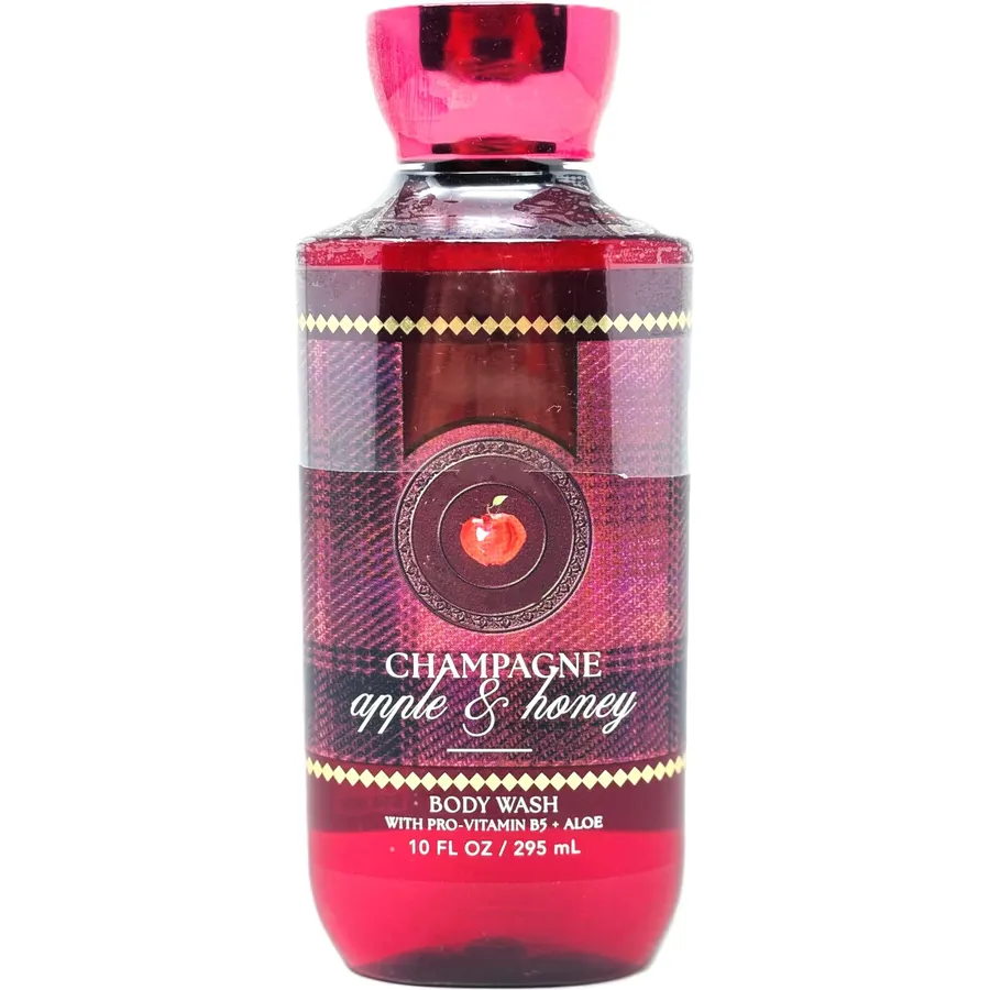 Bath and Body Body Wash/Shower Gel With Vitamin and aloe (10 FL OZ / 295 ML, Champagne Apple & Honey)