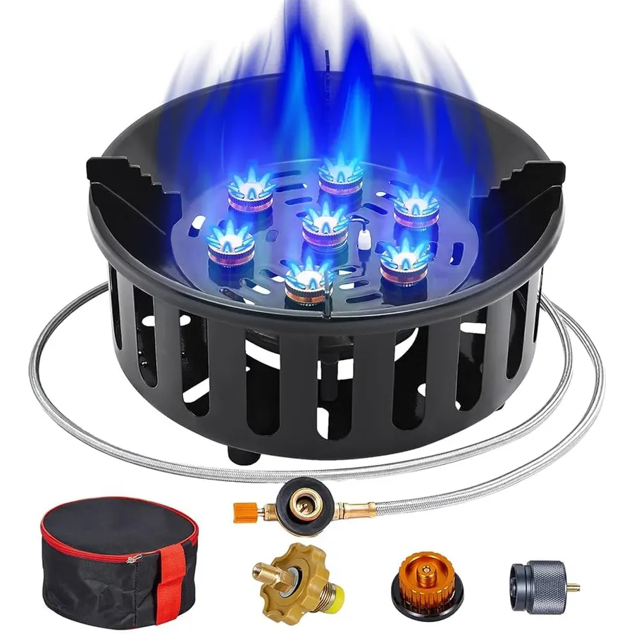 BESTFIRE 72000 BTU High Output Windproof Propane Gas Stove Piezo Ignition