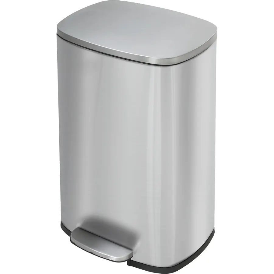 BestMassage Stainless Steel Trash Can with Lid, 13 Gallon, Composting