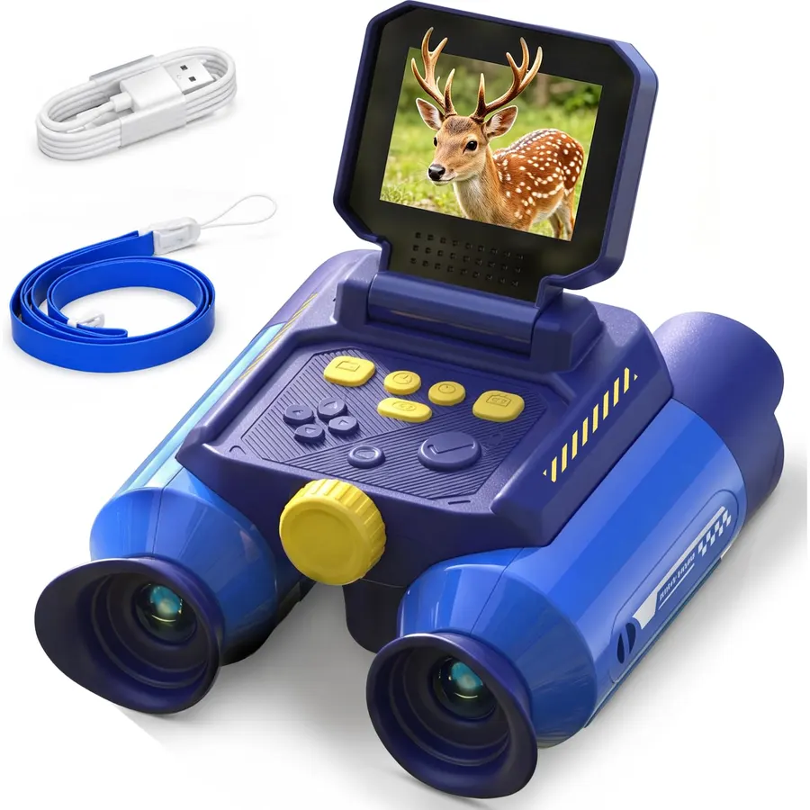 Acoath Binoculars for Kids with Night Vision Camera, Kids Telescope, 10X Optical Zoom, Magic Adventures Telescope Toys Gifts for Age 3, 4, 5, 6, 7, 8, 9, 10+ Years Old Boys Girls
