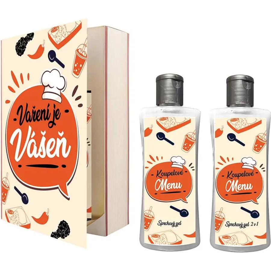 Bohemia Gifts Cooking Lovers Book Shower Gel Set