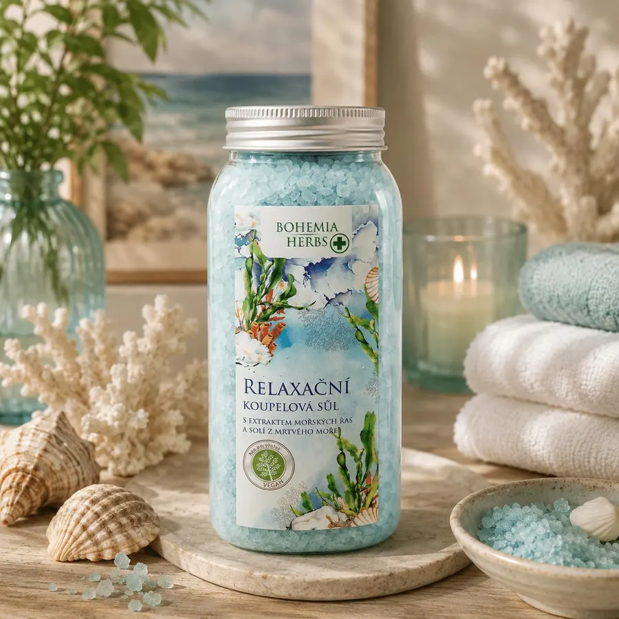 Bohemia Gifts Dead Sea Bath Salt with Seaweed Extract
