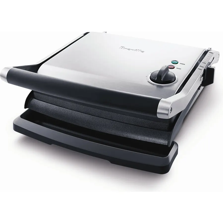 Breville BGR200XL Panini Grill and Sandwich Maker, Brushed Stainless Steel