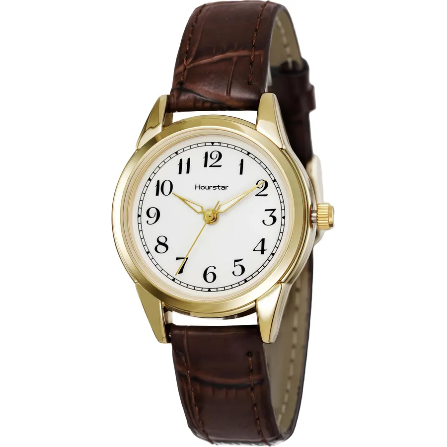 Brown Watch for Women, Leather Band, Casual Analog Wrist Watch
