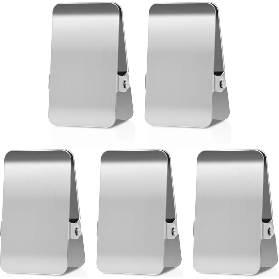 BURLIHOME Stainless Steel Chip Clips,2.48" Heavy Duty Clip,5 Pcs + 1 Pcs