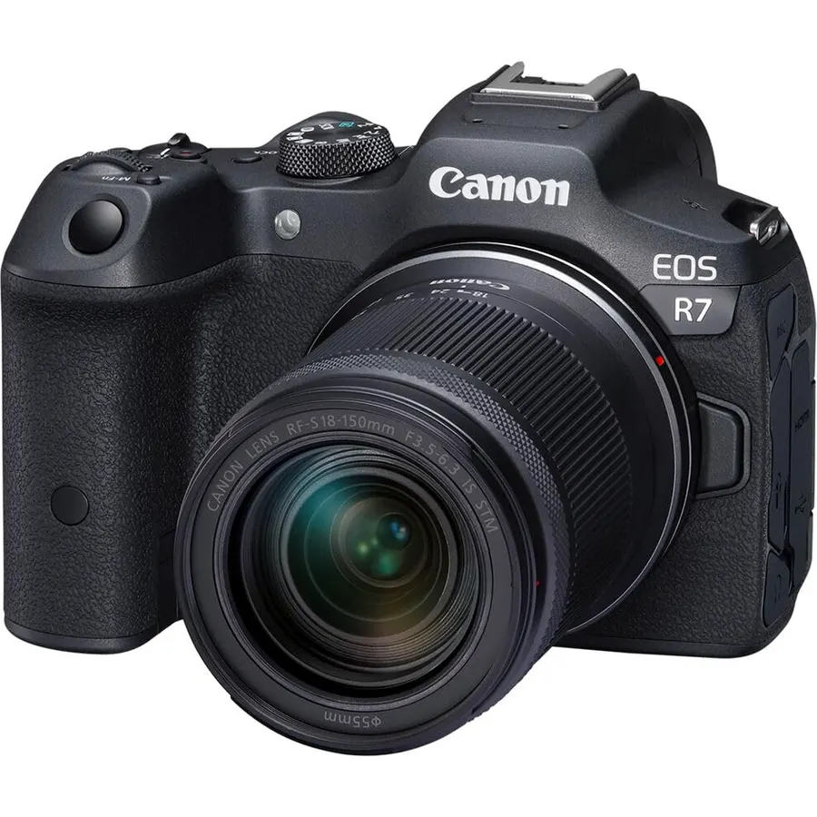Canon EOS R7 RF-S18-150mm F3.5-6.3 IS STM Lens Kit, Mirrorless Vlogging Camera, 32.5 MP Image Quality, 4K 60p Video, DIGIC X Image Processor, Dual Pixel CMOS AF, Subject Detection, Content Creators