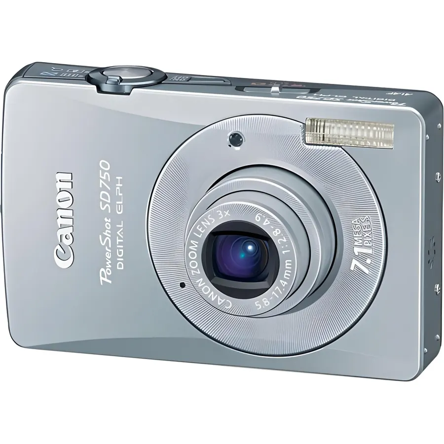 Canon PowerShot SD750 7.1MP Digital Elph Camera with 3x Optical Zoom (Silver) (OLD MODEL)
