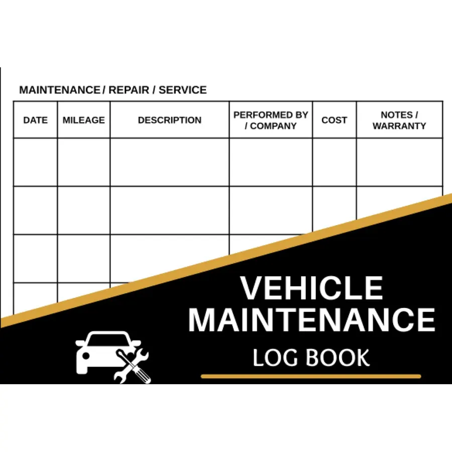 Car Maintenance Log Book: Vehicle Maintenance Log Book - Repair And Service Record Book for Cars, Trucks & Motorcycles - Small Size 8.25" x 6"