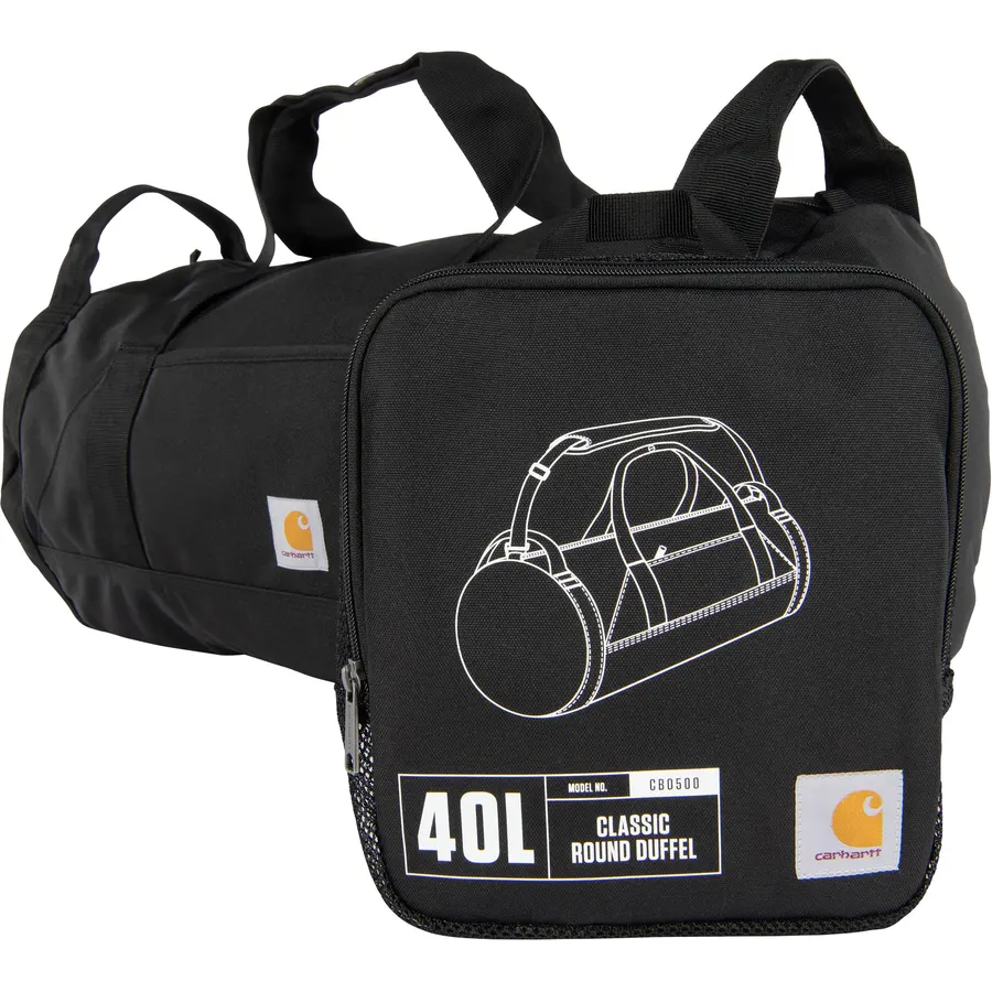 Carhartt Classic 40L Round Duffel Black