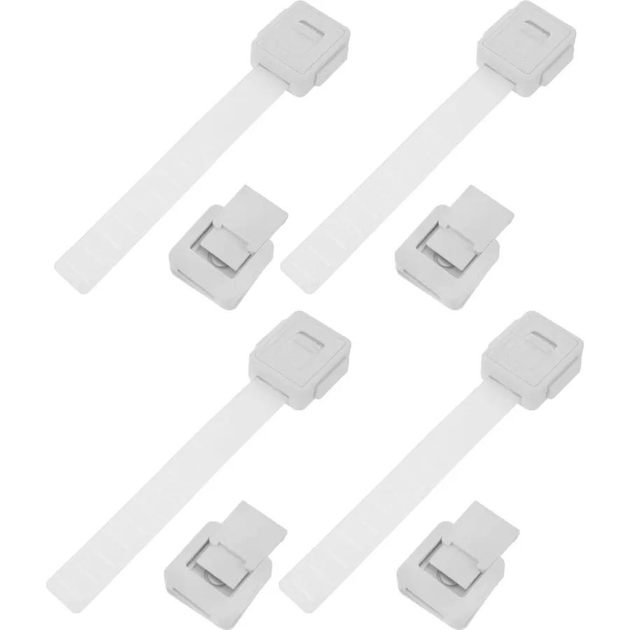 Childproof Cabinet Locks Drawer Door Safety Latches 4pcs Self Adhesive