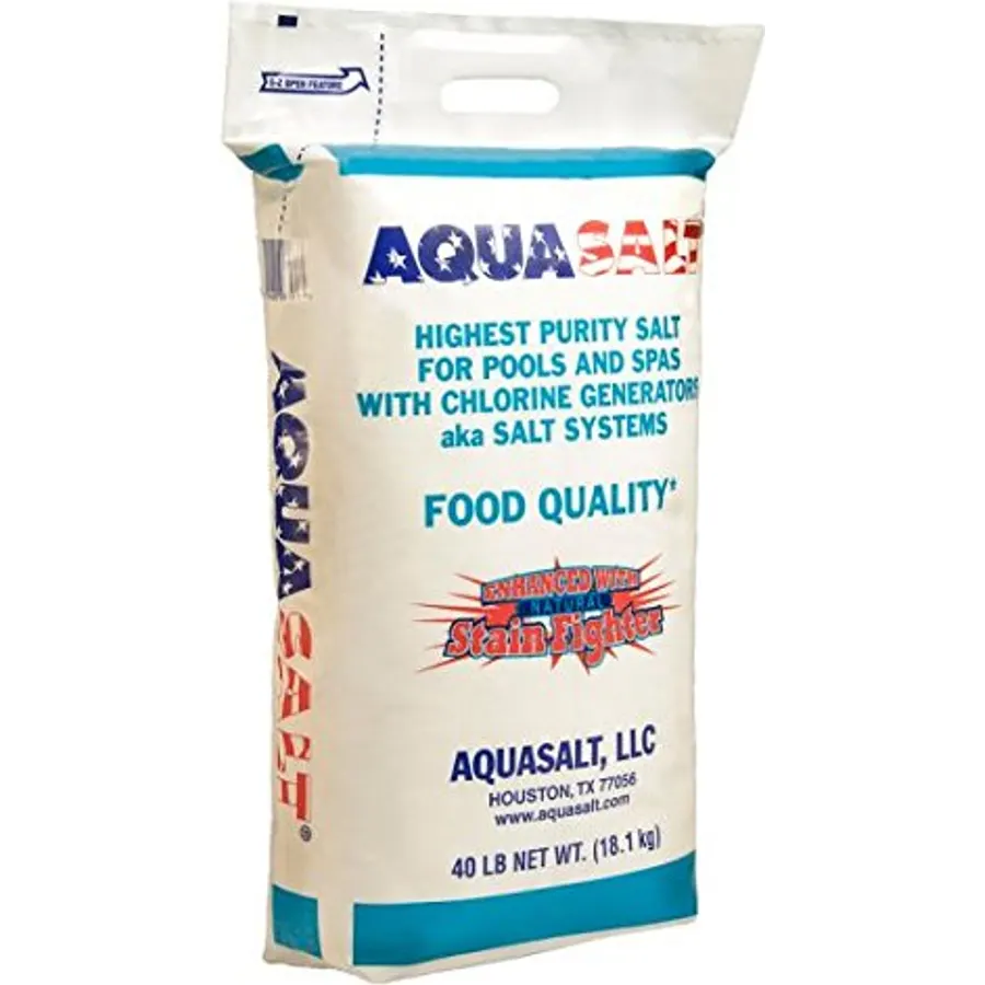 Chlorine Generator Salt for Swimming Pools - Qty. 6 (40 Lb. Bag)